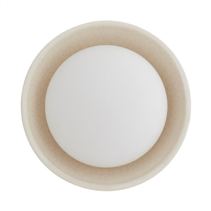 Glaze Small Sconce Ivory Stained Crackle