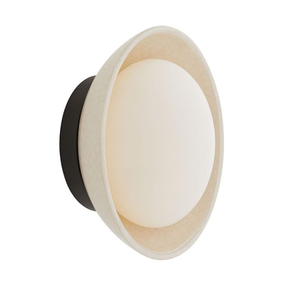 Glaze Small Sconce Ivory Stained Crackle