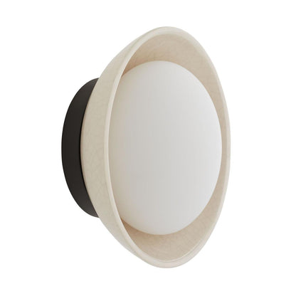 Glaze Small Sconce Ivory Stained Crackle