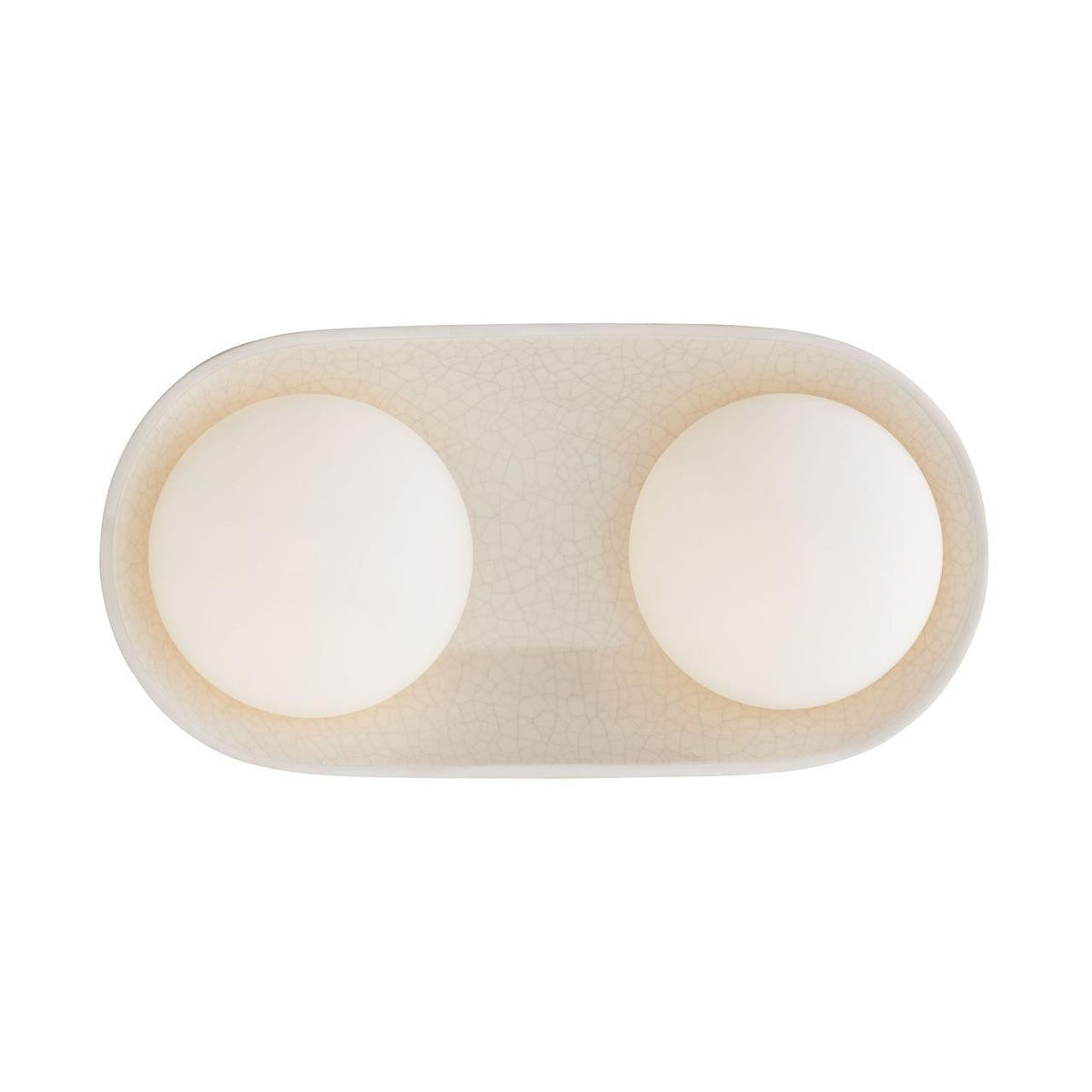 Glaze Large Sconce Ivory Stained Crackle