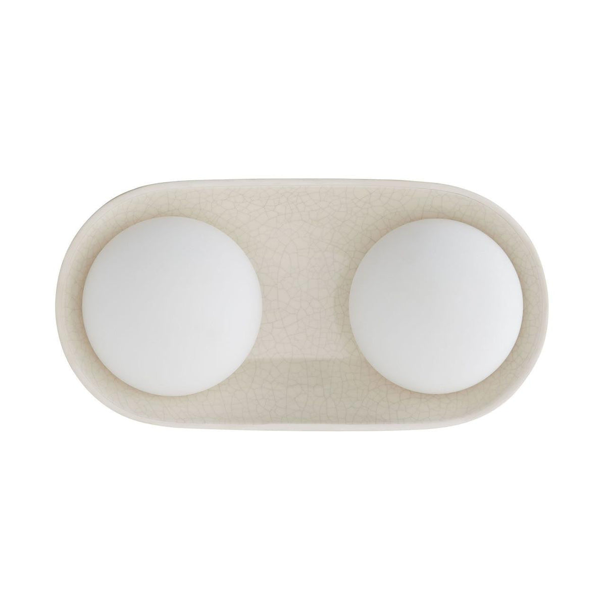 Glaze Large Sconce Ivory Stained Crackle