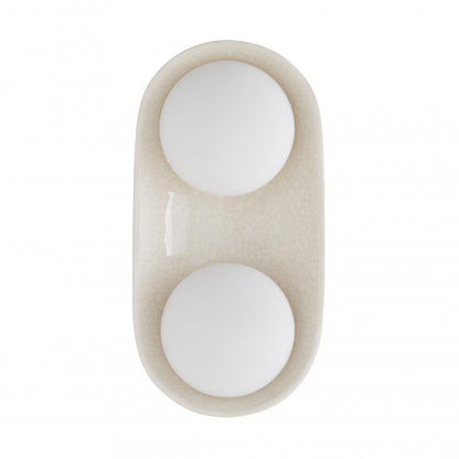Arteriors Home Glaze Wall Sconce Ivory Stained Crackle