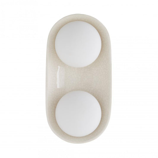 Arteriors Home Glaze Wall Sconce Ivory Stained Crackle