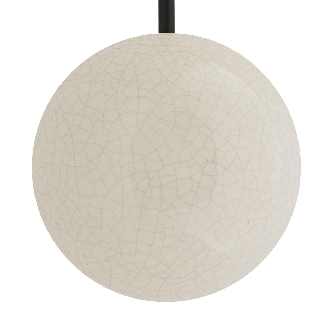 Arteriors Home Glaze Wall Sconce, 5-Light, Ivory Stained Crackle Ceramic, Blackened Steel, 44"H (DA49007 3MPLX)