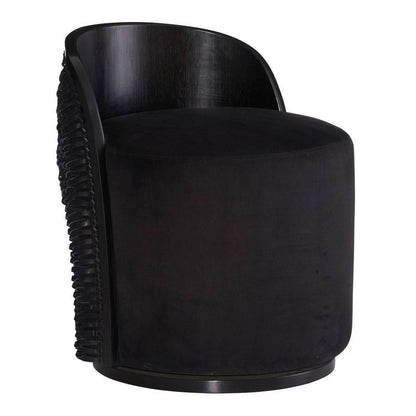 Arteriors Home Gretel Lounge Chair Black Suede