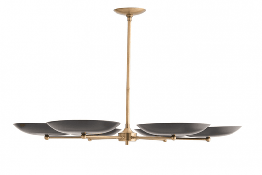 Arteriors Home Griffith Chandelier, 6-Light, Antique Brass, 40"Dia (89047 3CPJ4)