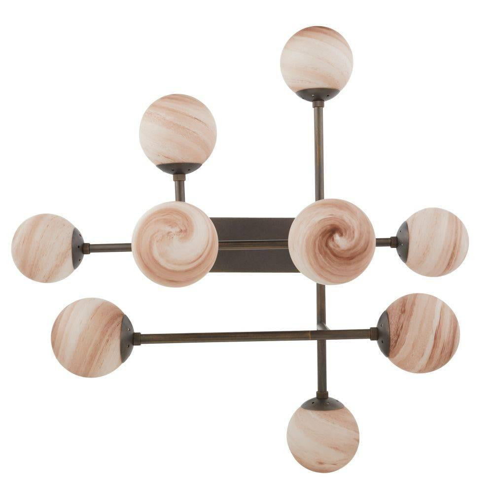 Arteriors Home Hadden Chandelier Coffee Swirl
