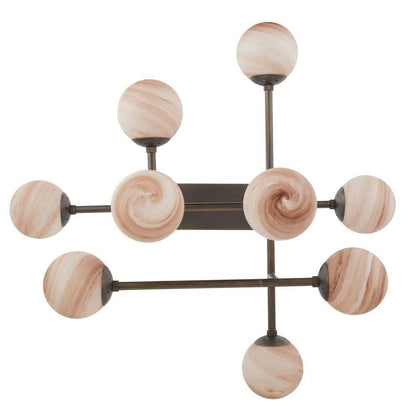 Arteriors Home Hadden Chandelier Coffee Swirl