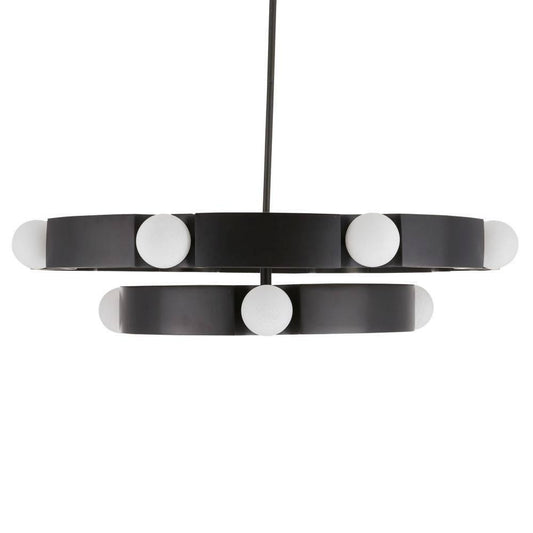 Arteriors Home Hans Chandelier English Bronze, Steel