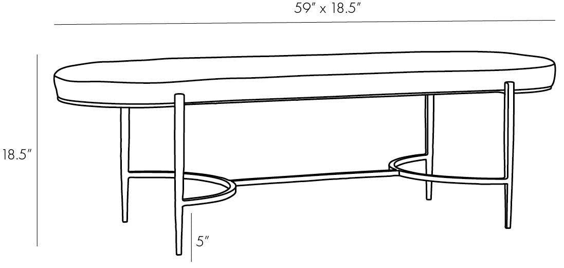 Arteriors Home Hanson Bench