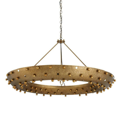 Arteriors Home Hardy Chandelier Antique Brass