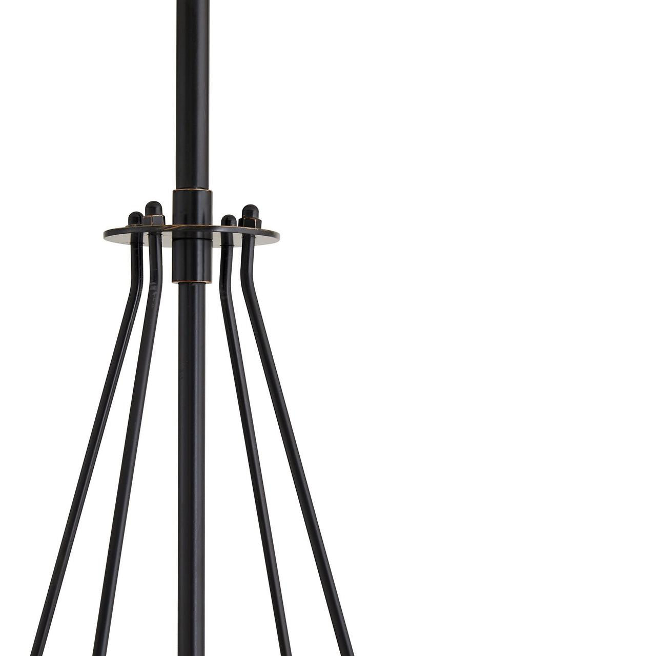 Arteriors Home Heloise Pendant, 1-Light, Bronze, White Linen Shade, 18.5"W (49749 3MLPG)