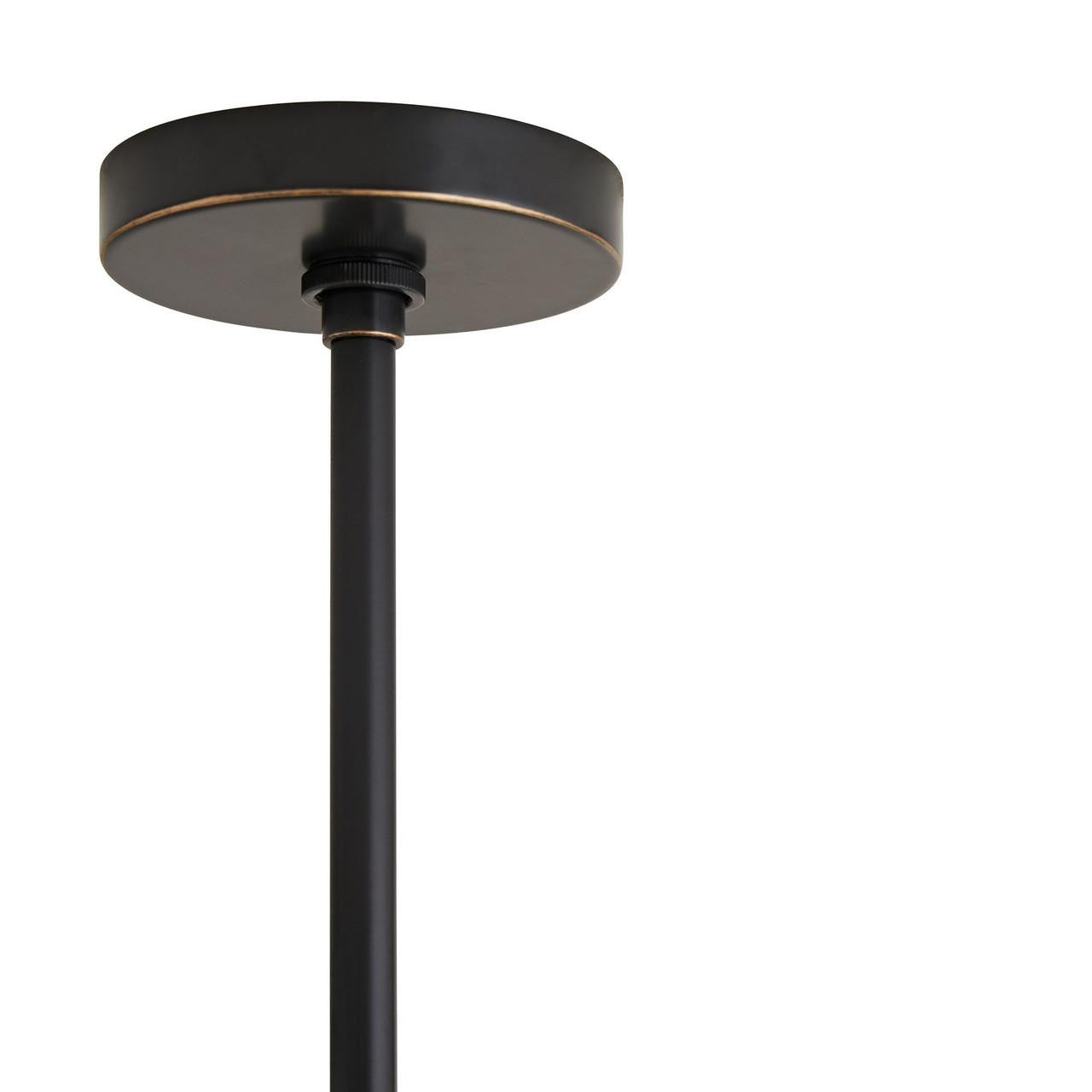 Arteriors Home Heloise Pendant, 1-Light, Bronze, White Linen Shade, 18.5"W (49749 3MLPG)