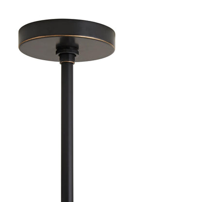 Arteriors Home Heloise Pendant, 1-Light, Bronze, White Linen Shade, 18.5"W (49749 3MLPG)