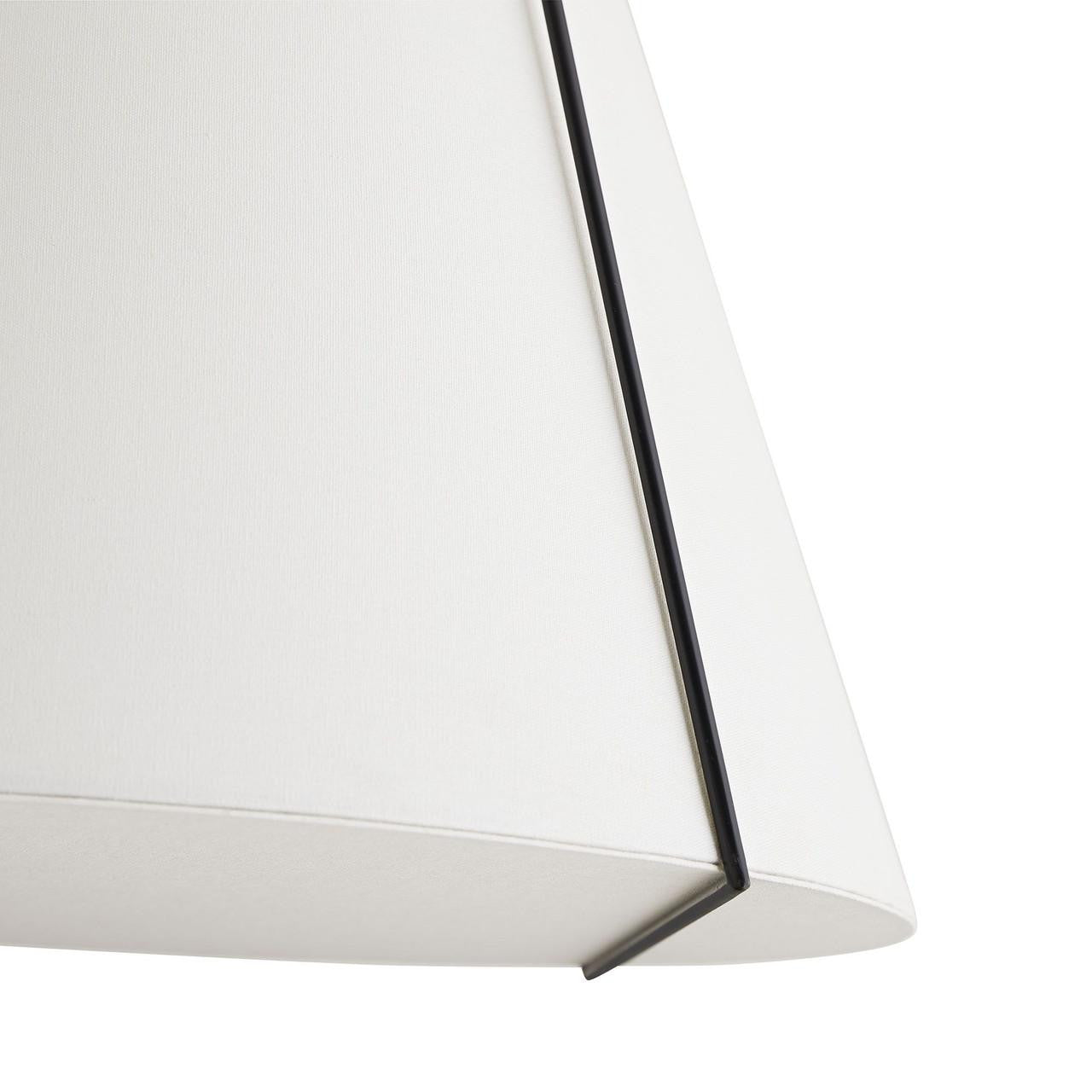 Arteriors Home Heloise Pendant, 1-Light, Bronze, White Linen Shade, 18.5"W (49749 3MLPG)
