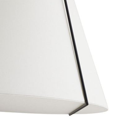 Arteriors Home Heloise Pendant, 1-Light, Bronze, White Linen Shade, 18.5"W (49749 3MLPG)