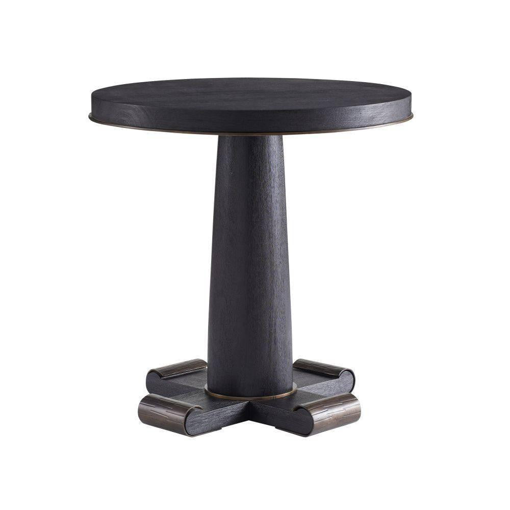 Arteriors Home Hurst End Table Ebony, Bronze