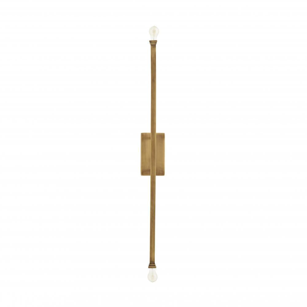 Arteriors Home Hutu Wall Sconce, 2-Light, 2 Bronze, Antique Brass, 41.5"H (DS44011 3MPN5)