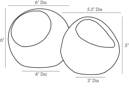 Arteriors Home Ida Sculptures, Set of 2