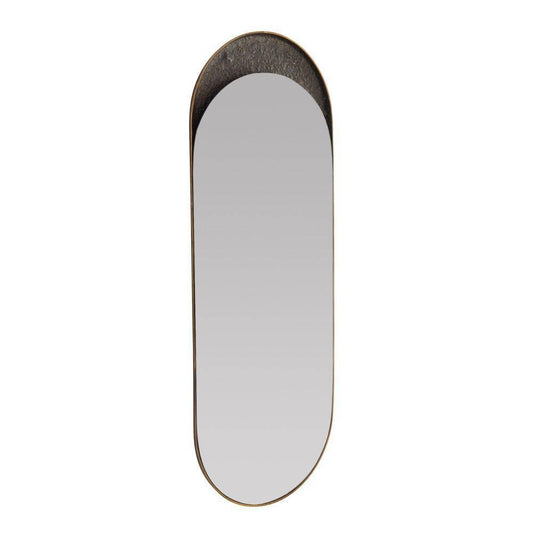 Arteriors Home Inset Long Mirror Antique Brass