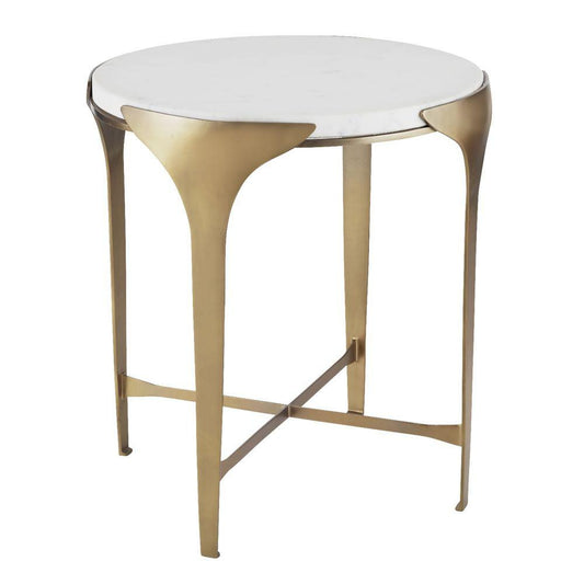 Arteriors Home Janine End Table Antique Brass