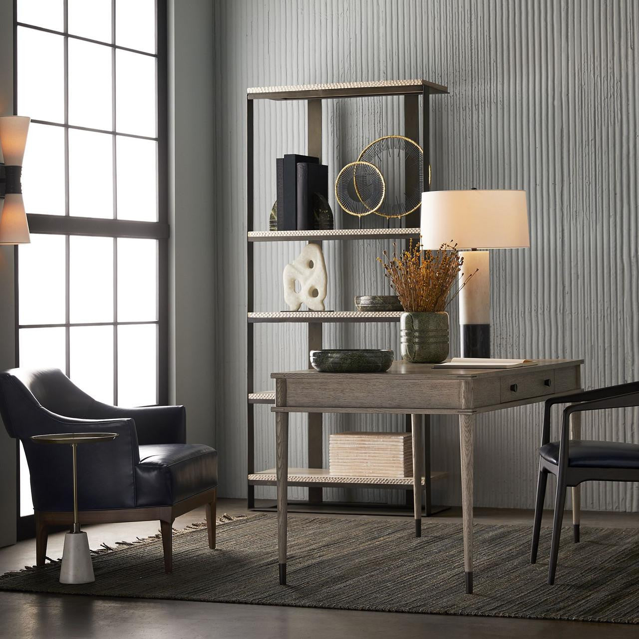 Arteriors Home Jobe Desk, Smoke, Oak, Rectangle, 60"W (5646 3MNN5)