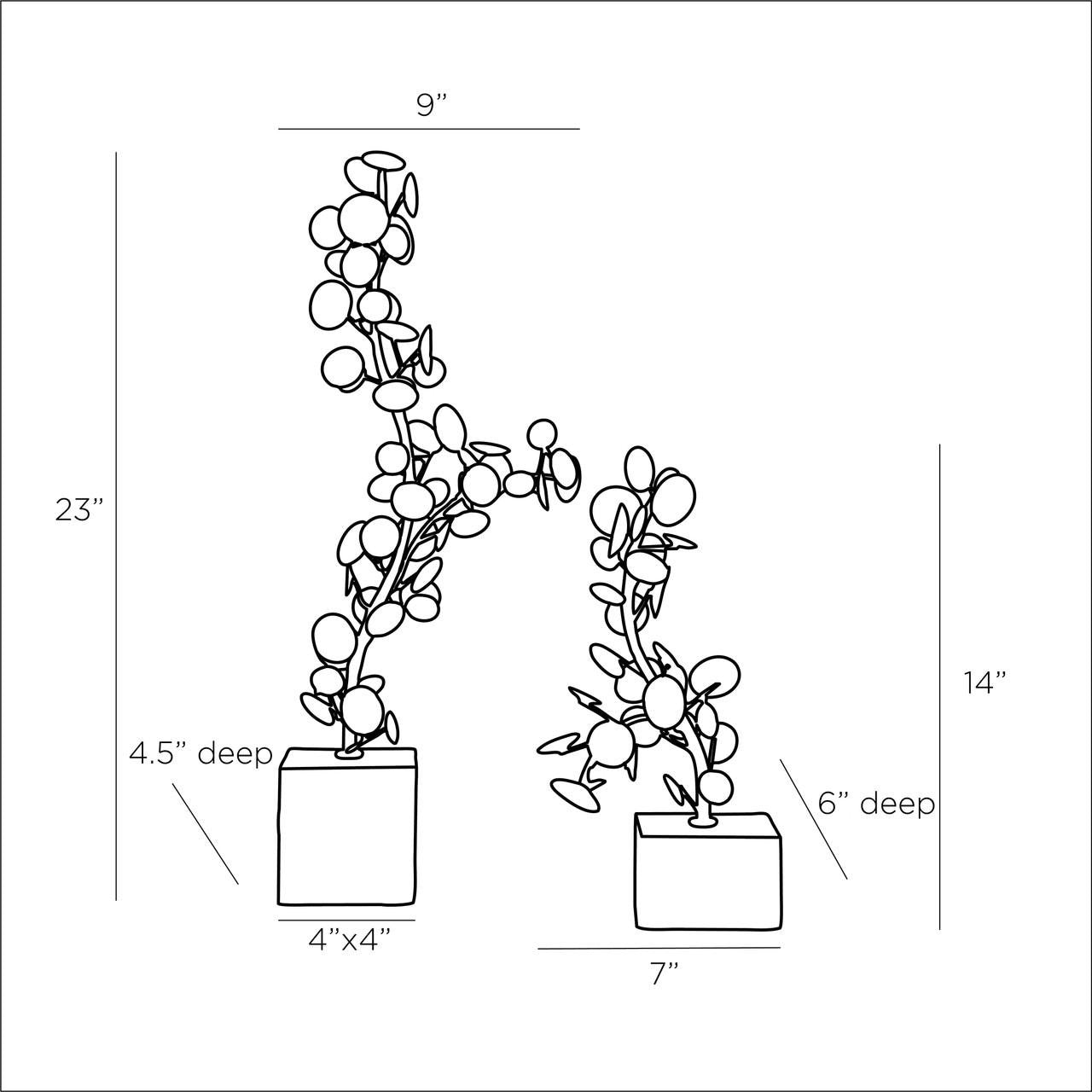 Arteriors Home Labrynth Sculptures, Set of 2