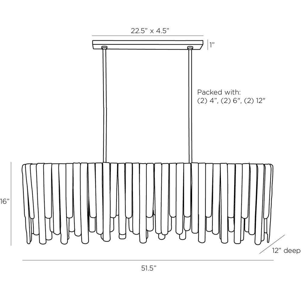 Arteriors Home Leighton Chandelier, Arteriors Home DRC11 3QW6A