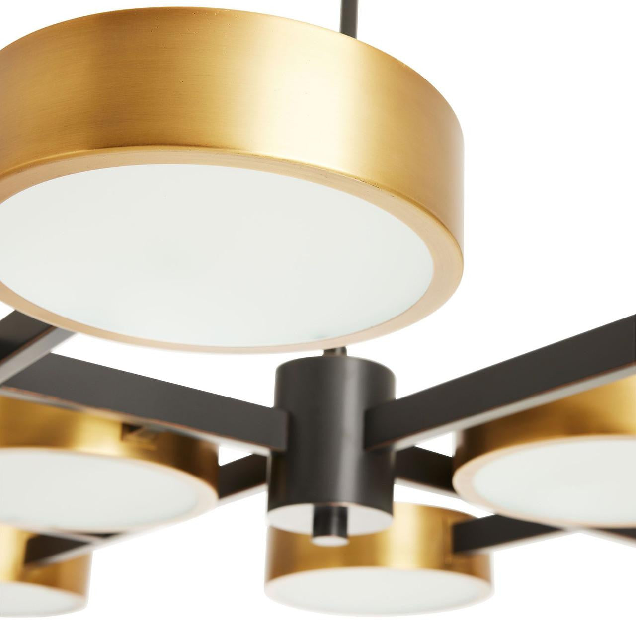 Arteriors Home Linus Starburst Chandelier, 10-Light, Antique Bronze, Steel, 55"W (89108 3MTJK)