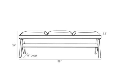 Arteriors Home Luchesse Bench