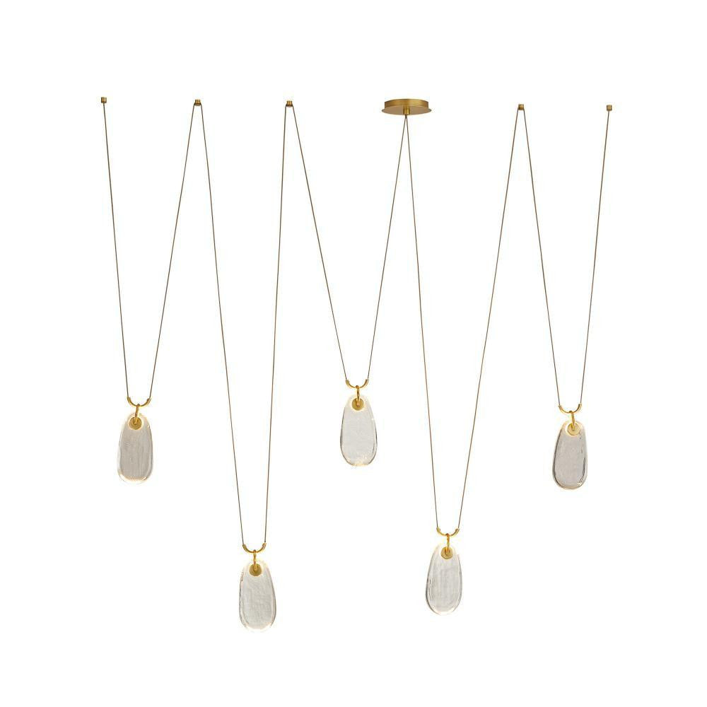 Arteriors Home Melt Chandelier Antique Brass