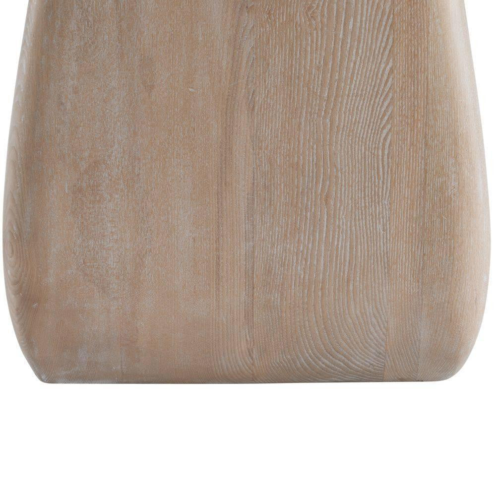 Arteriors Home Melt Entry Table White, Cerused Natural