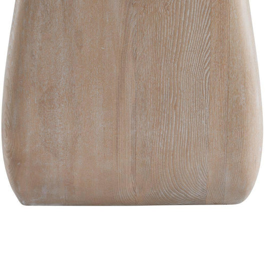 Arteriors Home Melt Entry Table White, Cerused Natural