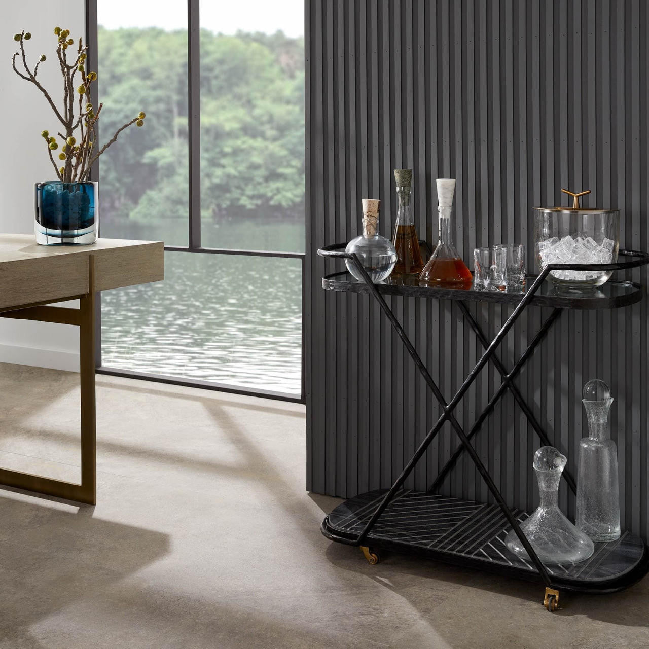 Arteriors Home Nakoa Bar Cart