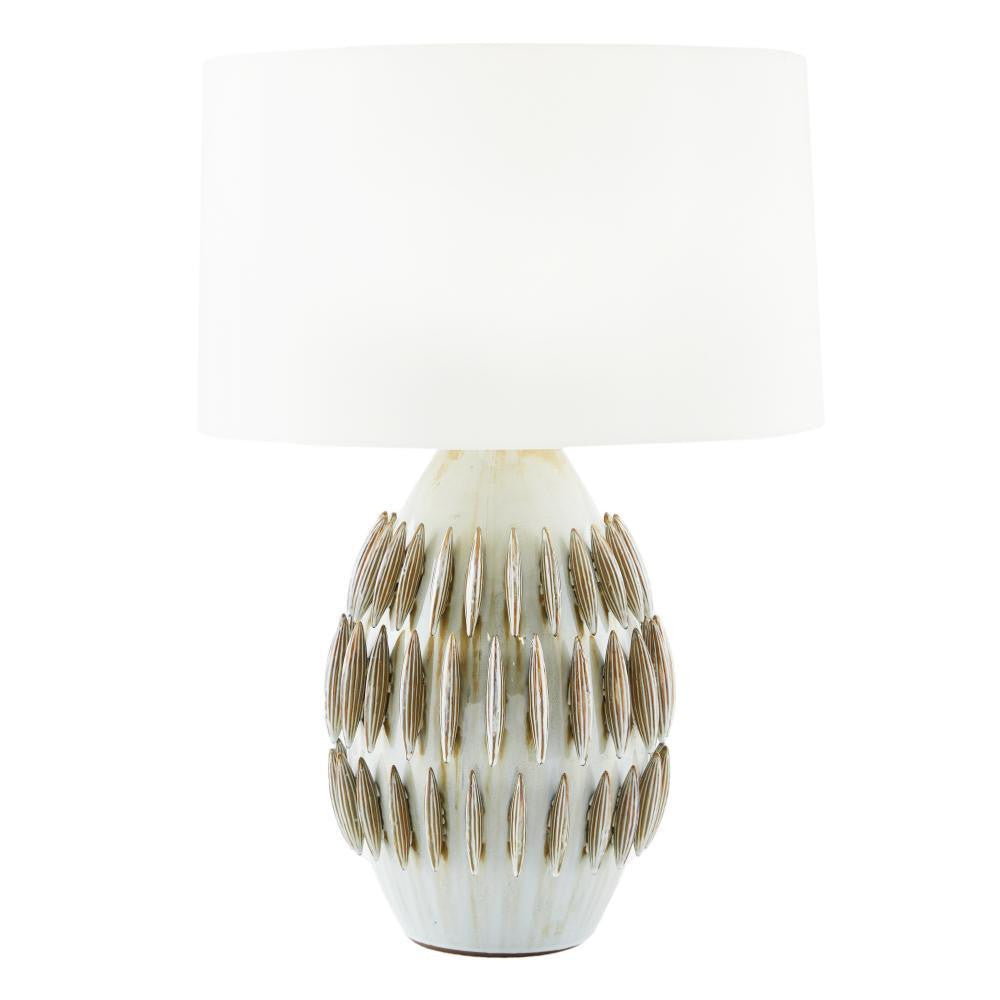 Arteriors Home Pawnee Table Lamp Laurel Reactive, Antiquq Brass