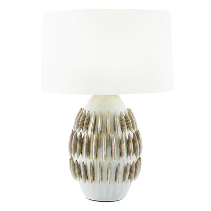 Arteriors Home Pawnee Table Lamp Laurel Reactive, Antiquq Brass