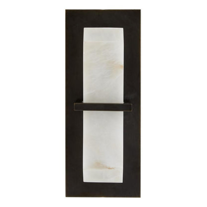 Arteriors Home Redmond Wall Sconce, 2-Light, LED, English Bronze, White, 20"H (49524 3QNCZ)