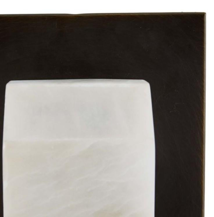 Arteriors Home Redmond Wall Sconce, 2-Light, LED, English Bronze, White, 20"H (49524 3QNCZ)