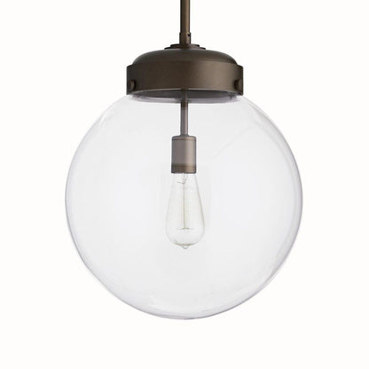 Arteriors Home Reeves Outdoor Pendant, 1-Light, Aged Brass, Clear Glass, 15.5"W (49208 3FR50)