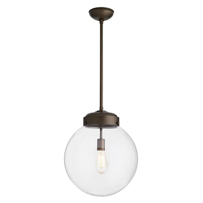 Arteriors Home Reeves Outdoor Pendant, 1-Light, Aged Brass, Clear Glass, 15.5"W (49208 3FR50)