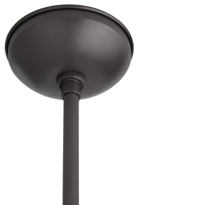 Arteriors Home Reeves Outdoor Pendant, 1-Light, Aged Iron, Clear Glass, 8"W (49210 3FR51)