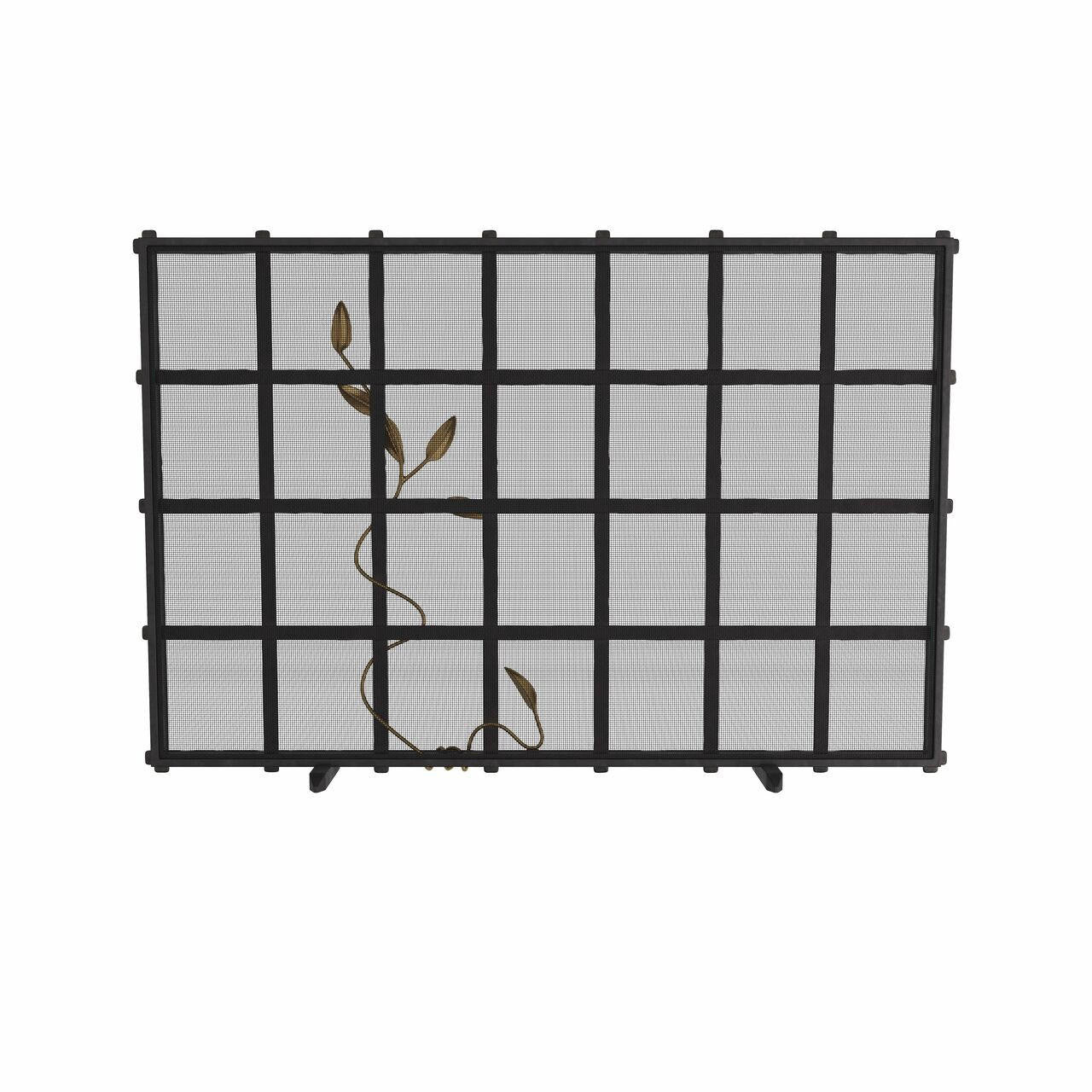 Arteriors Home Rivet Fire Screen Natural Iron