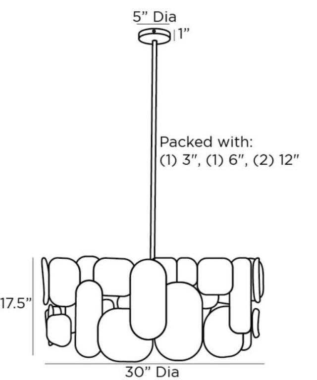 Arteriors Home Ronaldo Chandelier