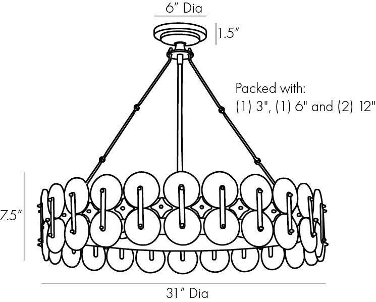 Arteriors Home Rondelle Chandelier