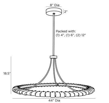 Arteriors Home Santorini Chandelier
