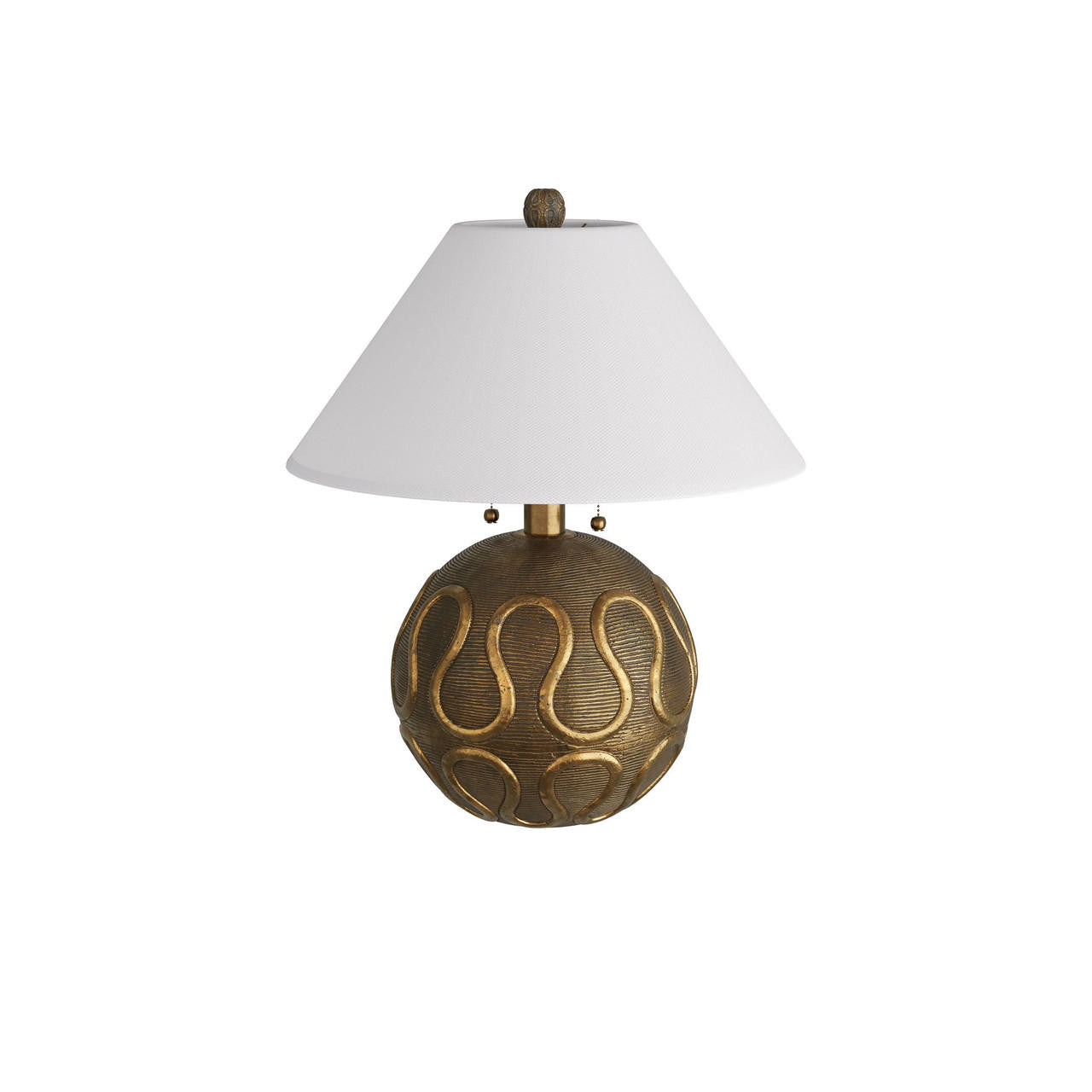 Arteriors Home Serpiente Lamp Vintage Brass