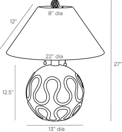 Arteriors Home Serpiente Lamp