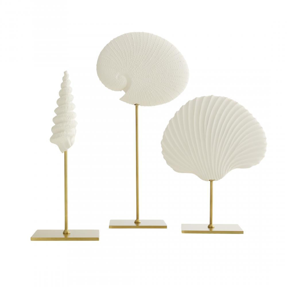 Arteriors Home Shell Sculptures, Set of 3 White