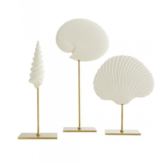 Arteriors Home Shell Sculptures, Set of 3 White