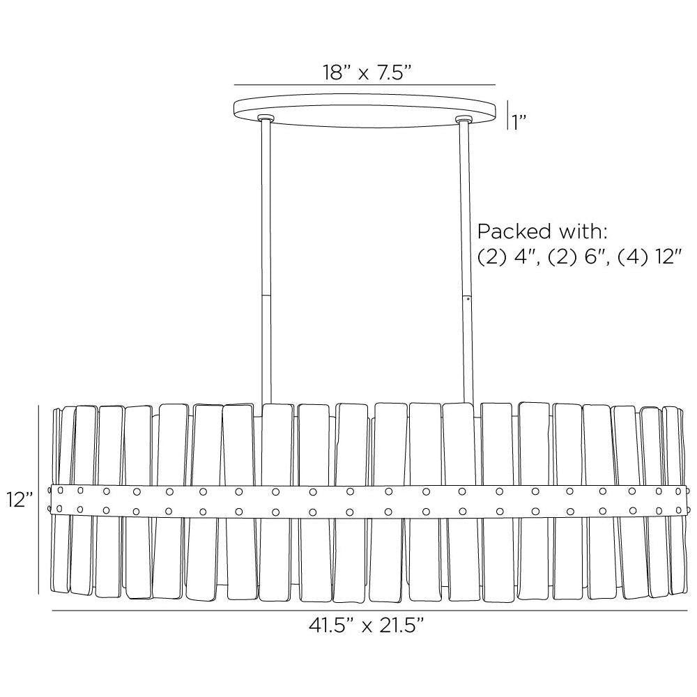Arteriors Home Sinclair Oval Chandelier